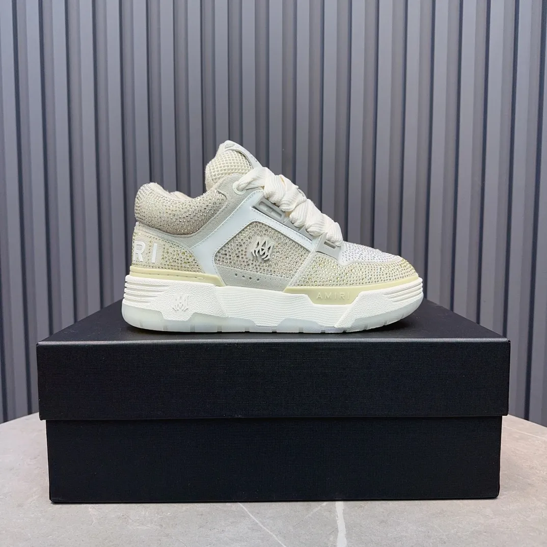 Men's shoes 💰760💰 AMIRI AMIRI fashion brand hot sale 🔥 Available all year round, couples 💑 Official website synchronization Imported fabrics 1⃣️ vs 1⃣️ replica, original factory special original sole, 35-45 (45. non-refundable)